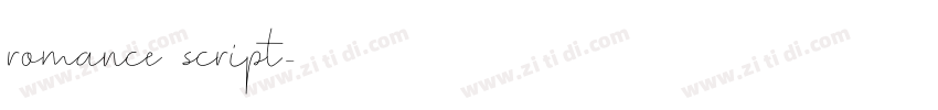 romance script字体转换 romance script字体转换